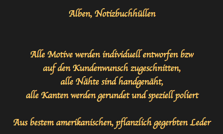 Album, Notibuchhüllen